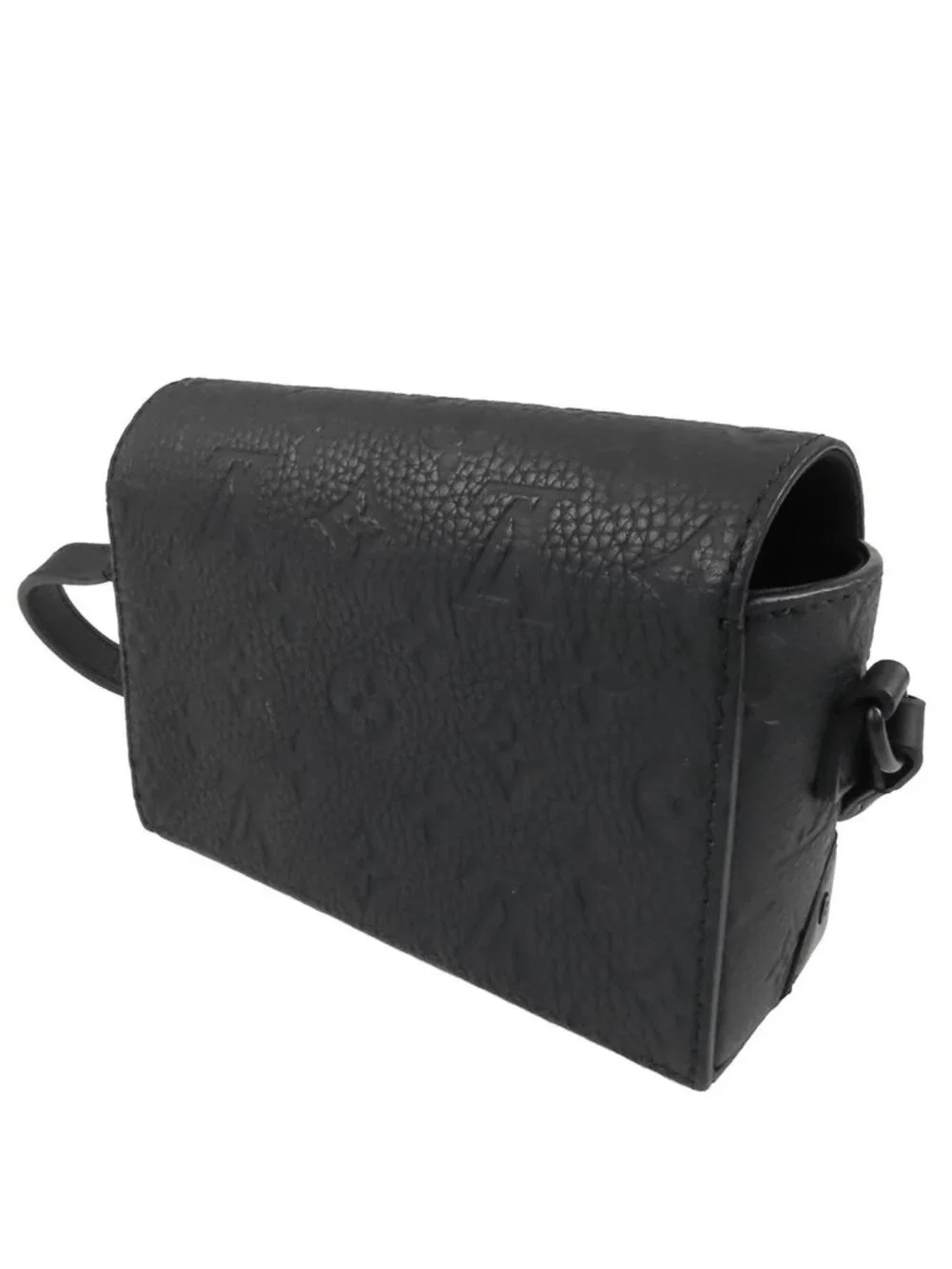 Louis Vuitton Steamer Wearable Wallet Black Monogram Taurillon Shoulder Bag